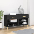 Schoenenkast 102X35X55 Cm Bewerkt Hout Kleurig