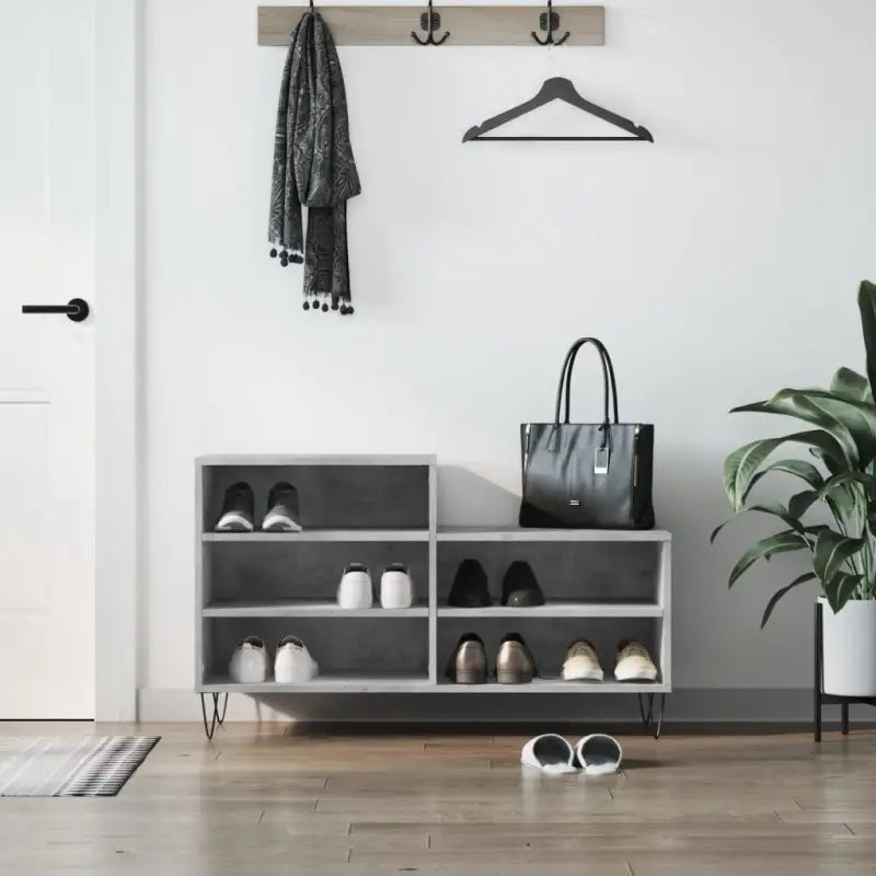 Schoenenkast 102X36X60 Cm Bewerkt Hout