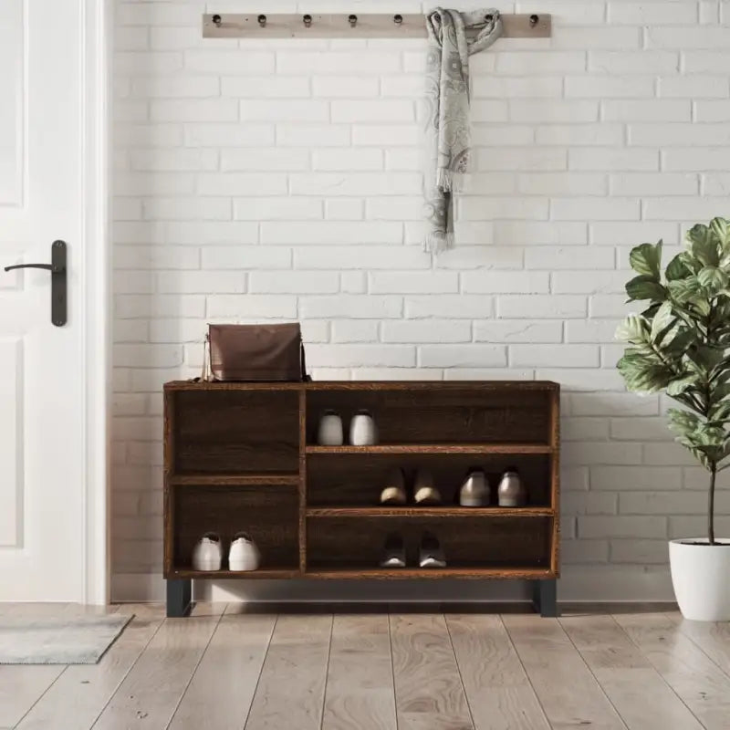Schoenenkast 102X36X60 Cm Bewerkt Hout