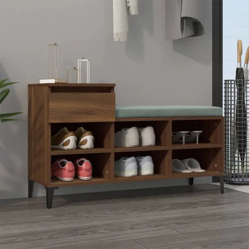 Schoenenkast 102X36X60 Cm Bewerkt Hout