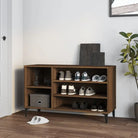 Schoenenkast 102X36X60 Cm Bewerkt Hout