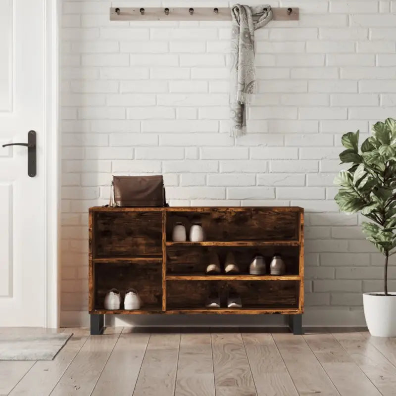 Schoenenkast 102X36X60 Cm Bewerkt Hout