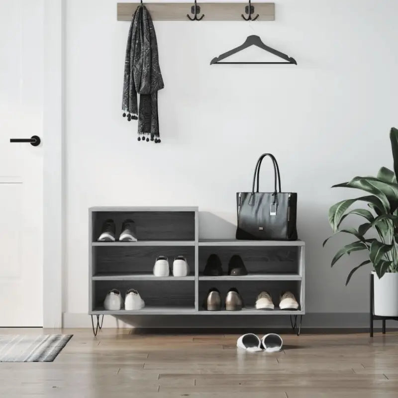Schoenenkast 102X36X60 Cm Bewerkt Hout