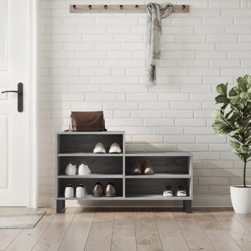 Schoenenkast 102X36X60 Cm Bewerkt Hout
