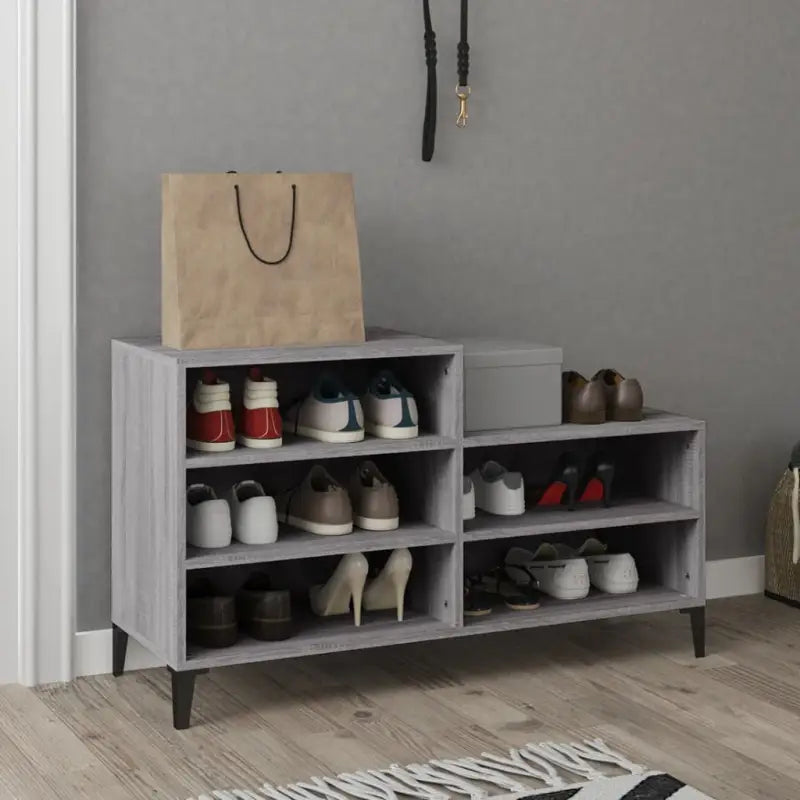Schoenenkast 102X36X60 Cm Bewerkt Hout