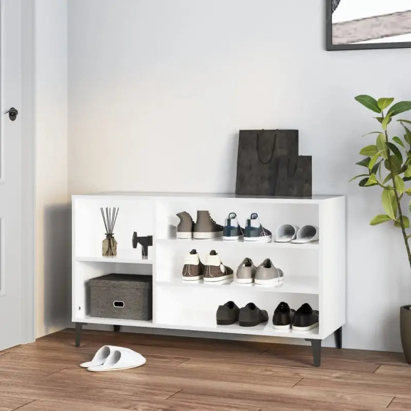 Schoenenkast 102X36X60 Cm Bewerkt Hout