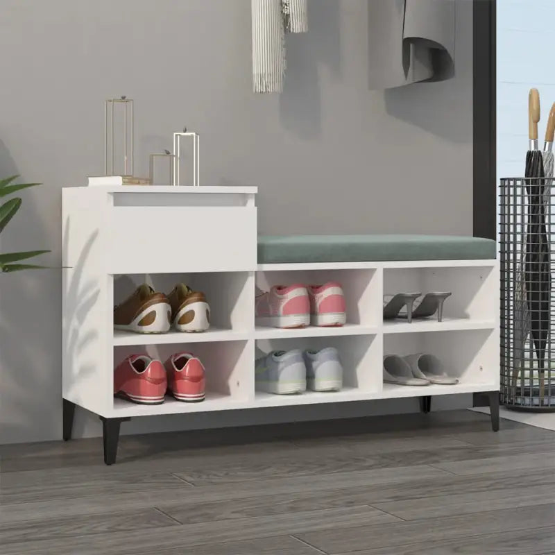 Schoenenkast 102X36X60 Cm Bewerkt Hout