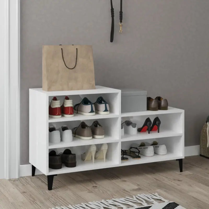 Schoenenkast 102X36X60 Cm Bewerkt Hout