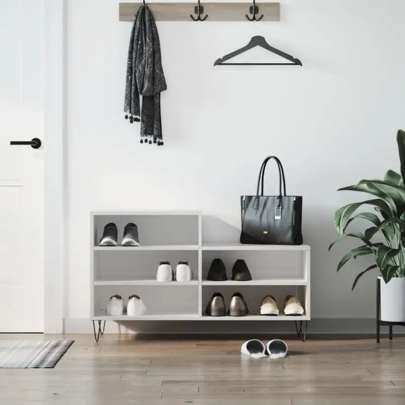 Schoenenkast 102X36X60 Cm Bewerkt Hout