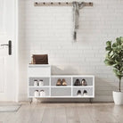 Schoenenkast 102X36X60 Cm Bewerkt Hout Kleurig