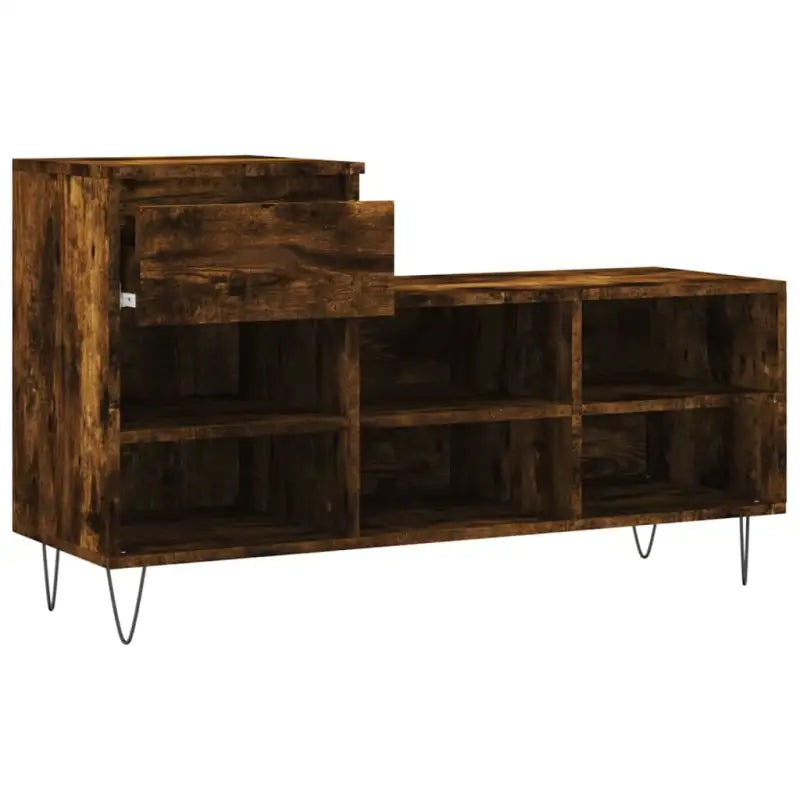 Schoenenkast 102X36X60 Cm Bewerkt Hout Kleurig