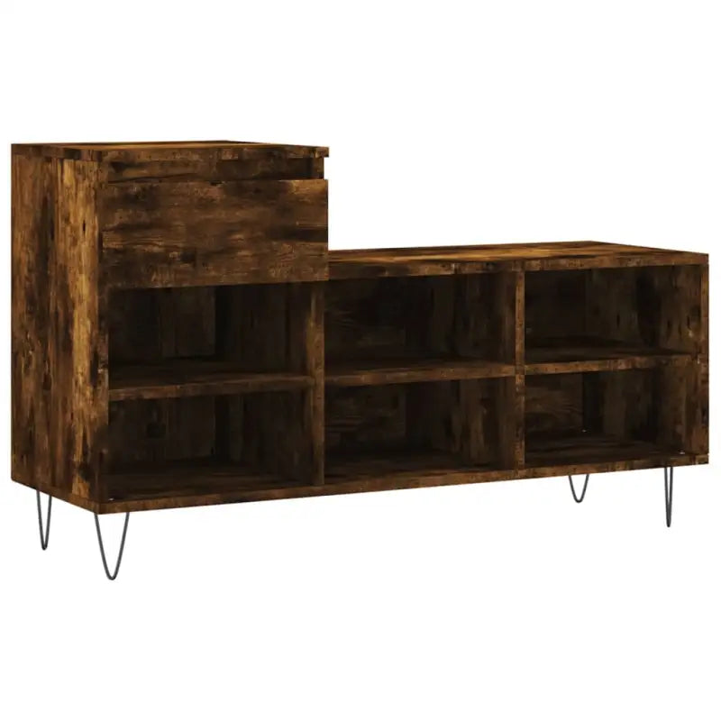 Schoenenkast 102X36X60 Cm Bewerkt Hout Kleurig