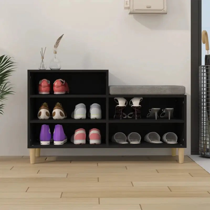 Schoenenkast 102X36X60 Cm Bewerkt Hout