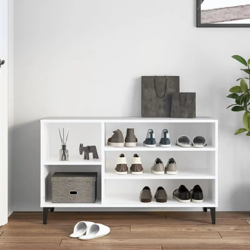 Schoenenkast 102X36X60 Cm Bewerkt Hout