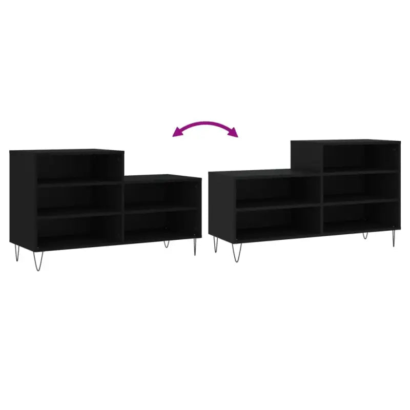 Schoenenkast 102X36X60 Cm Bewerkt Hout