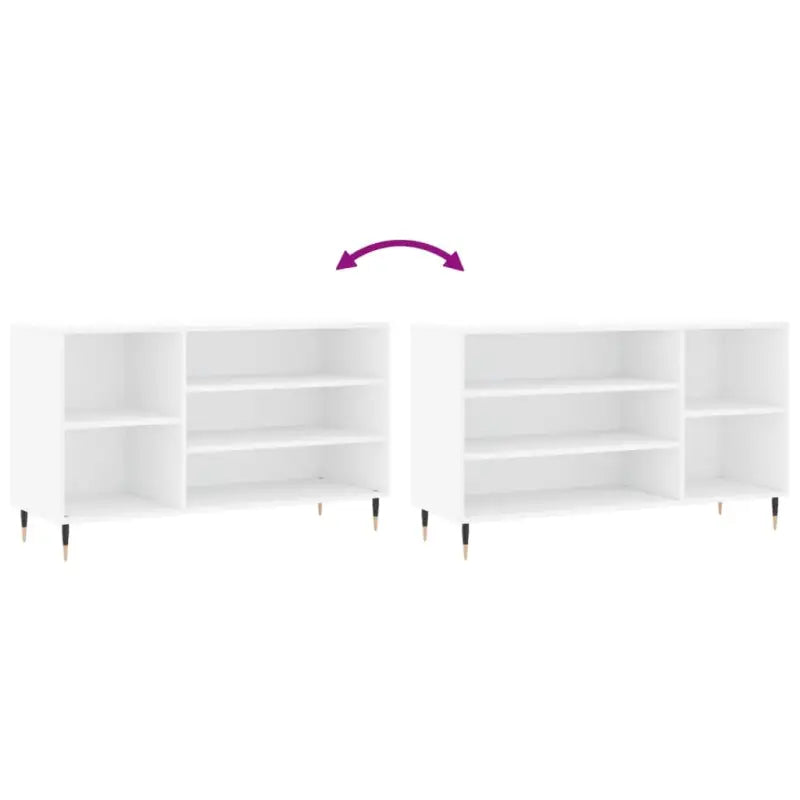 Schoenenkast 102X36X60 Cm Bewerkt Hout