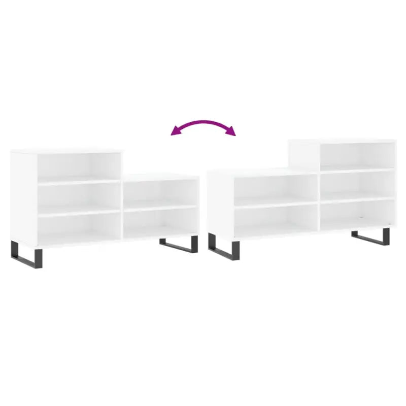 Schoenenkast 102X36X60 Cm Bewerkt Hout