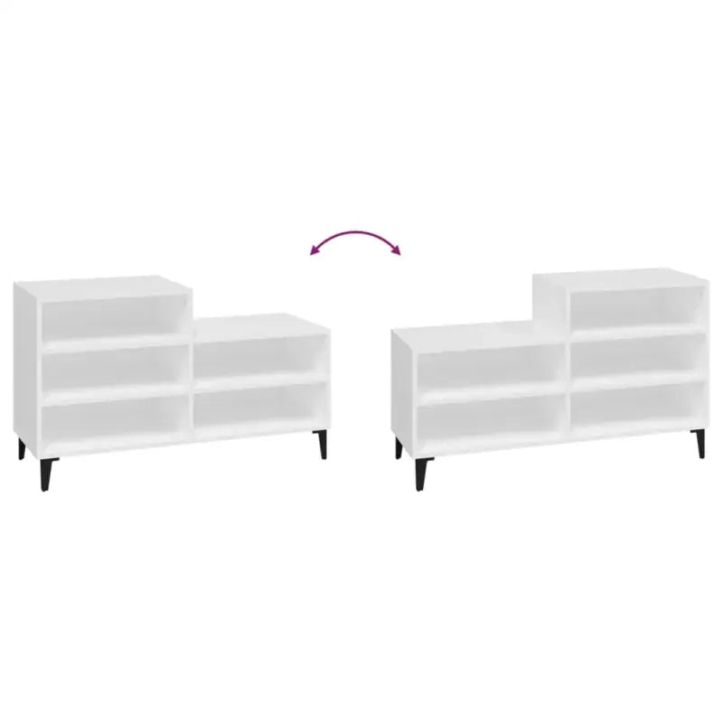 Schoenenkast 102X36X60 Cm Bewerkt Hout