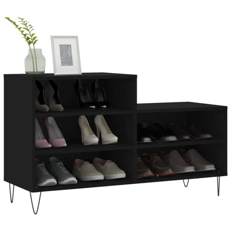 Schoenenkast 102X36X60 Cm Bewerkt Hout