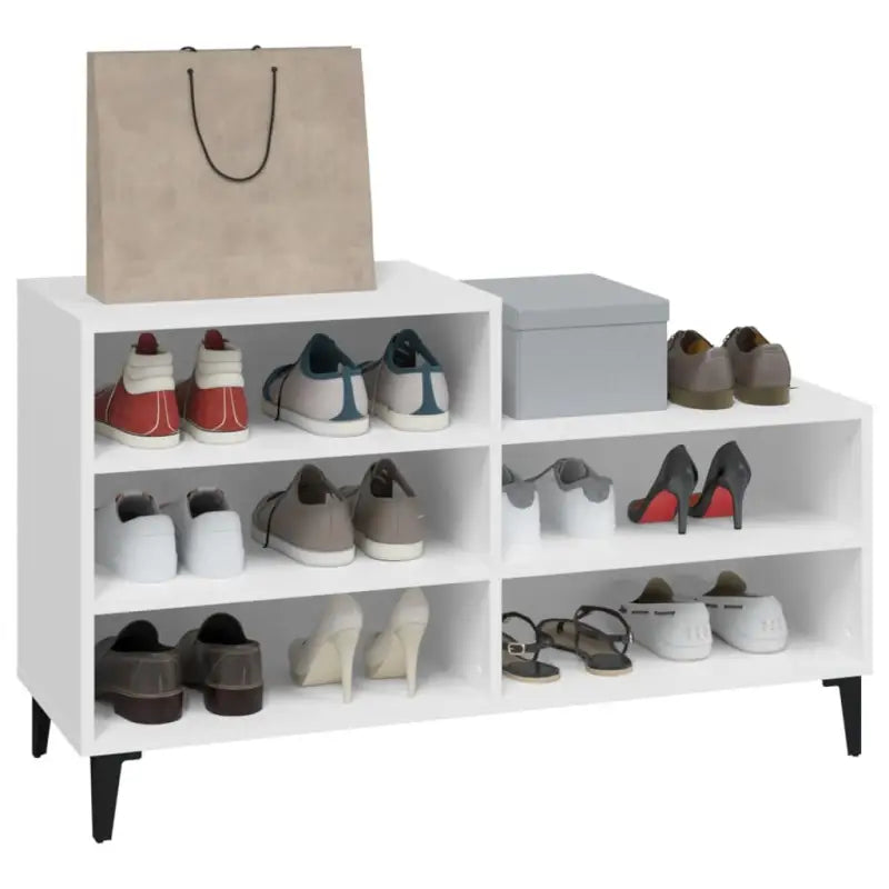 Schoenenkast 102X36X60 Cm Bewerkt Hout