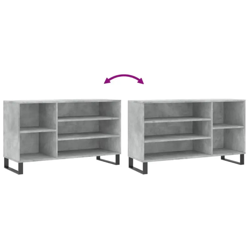 Schoenenkast 102X36X60 Cm Bewerkt Hout