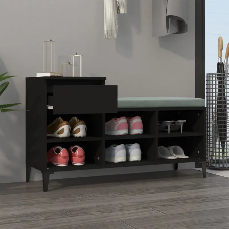 Schoenenkast 102X36X60 Cm Bewerkt Hout