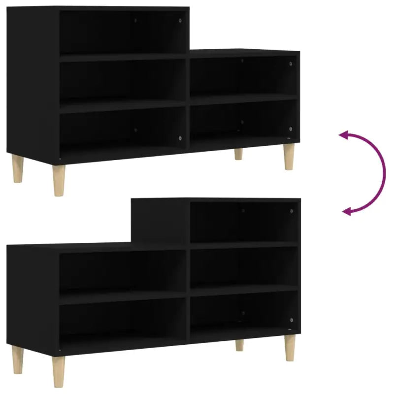 Schoenenkast 102X36X60 Cm Bewerkt Hout