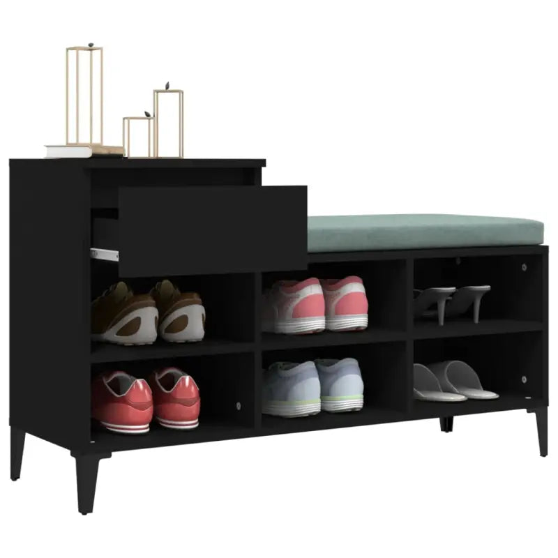 Schoenenkast 102X36X60 Cm Bewerkt Hout