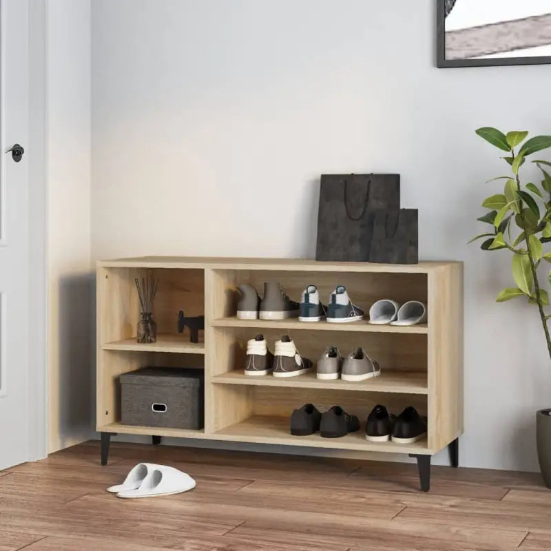 Schoenenkast 102X36X60 Cm Bewerkt Hout