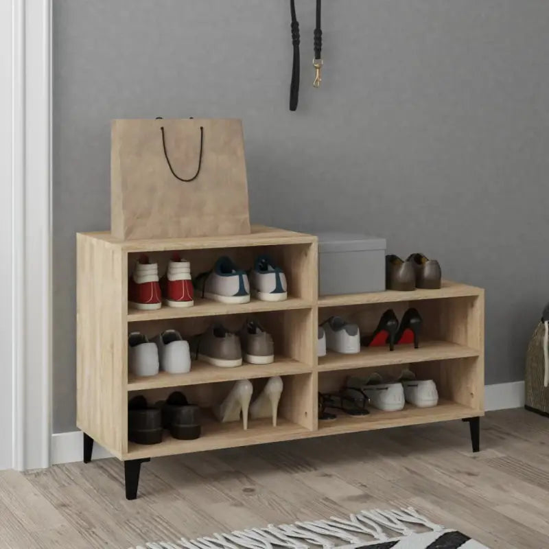 Schoenenkast 102X36X60 Cm Bewerkt Hout