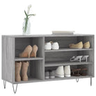 Schoenenkast 102X36X60 Cm Bewerkt Hout Sonoma Grijs