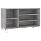 Schoenenkast 102X36X60 Cm Bewerkt Hout Sonoma Grijs