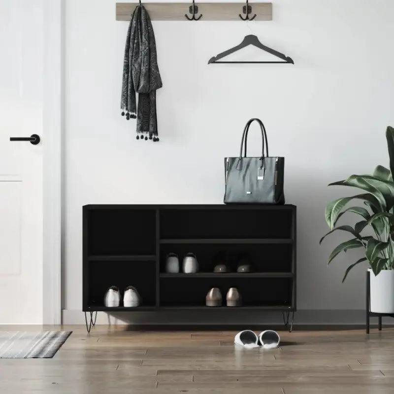Schoenenkast 102X36X60 Cm Bewerkt Hout Sonoma Grijs