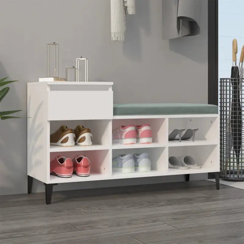 Schoenenkast 102X36X60 Cm Bewerkt Hout