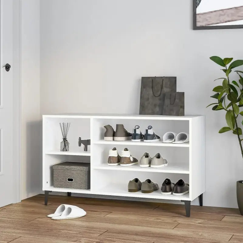 Schoenenkast 102X36X60 Cm Bewerkt Hout