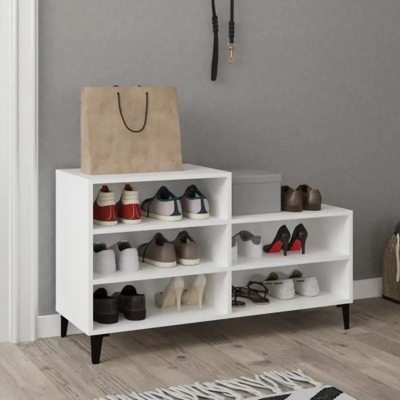 Schoenenkast 102X36X60 Cm Bewerkt Hout