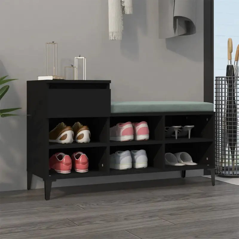 Schoenenkast 102X36X60 Cm Bewerkt Hout