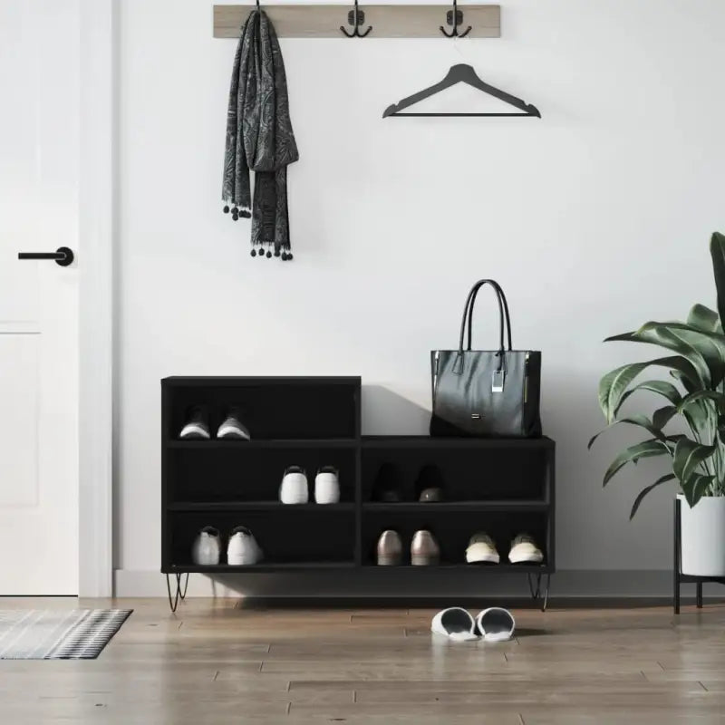 Schoenenkast 102X36X60 Cm Bewerkt Hout