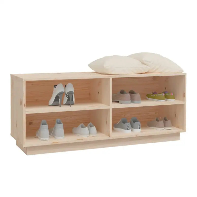 Schoenenkast 110X34X45 Cm Massief Grenenhout