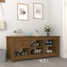 Schoenenkast 110X38X45,5 Cm Massief Grenenhout