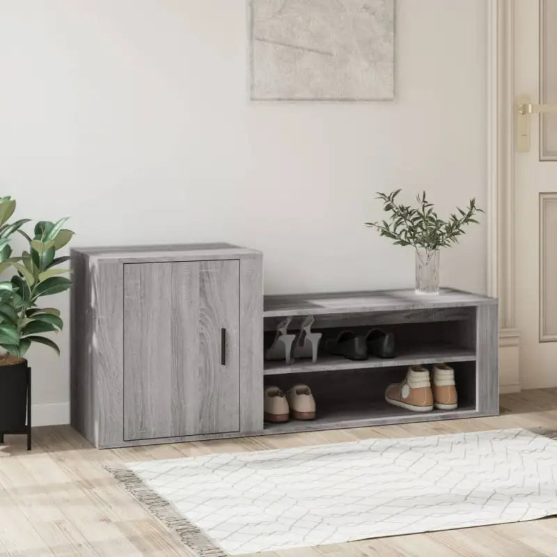 Schoenenkast 130X35X54 Cm Bewerkt Hout