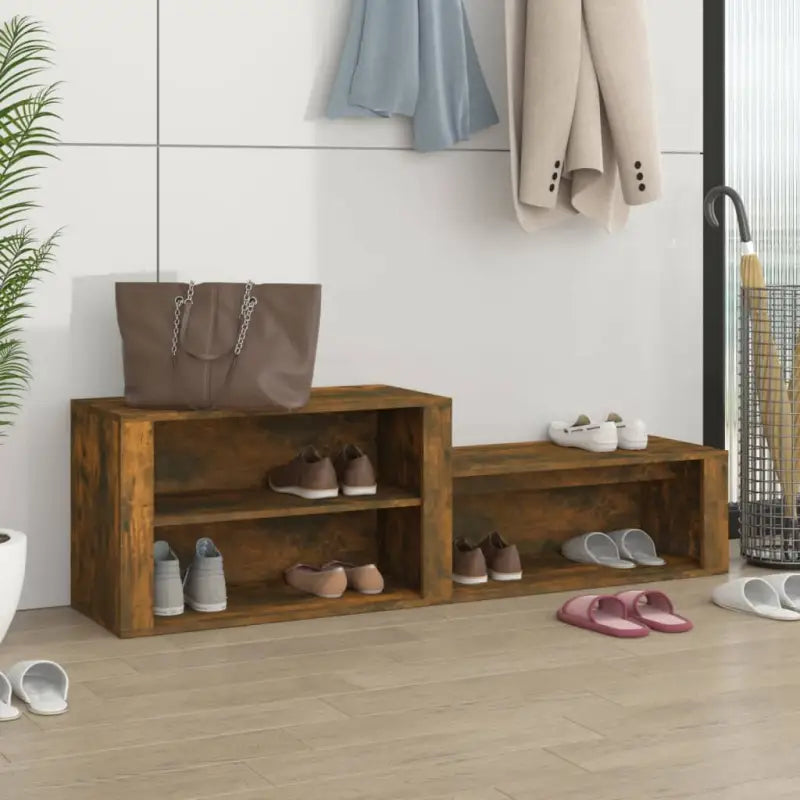 Schoenenkast 150X35X45 Cm Bewerkt Hout
