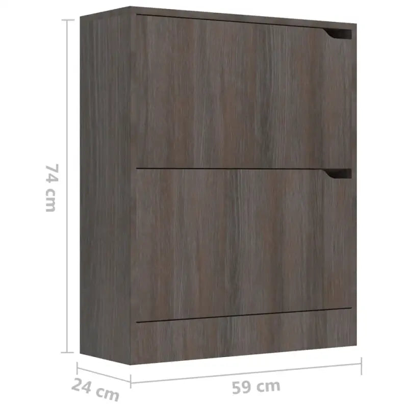 Schoenenkast 2 Deuren Bewerkt Hout Sonoma Eiken