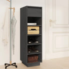 Schoenenkast 30X34X105 Cm Massief Grenenhout