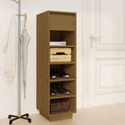 Schoenenkast 30X34X105 Cm Massief Grenenhout