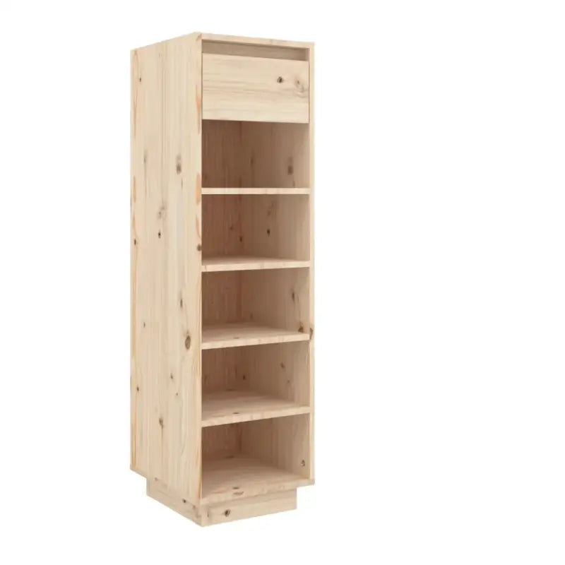 Schoenenkast 30X34X105 Cm Massief Grenenhout