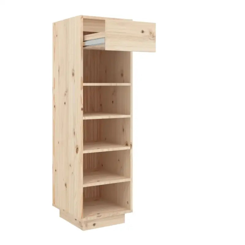 Schoenenkast 30X34X105 Cm Massief Grenenhout