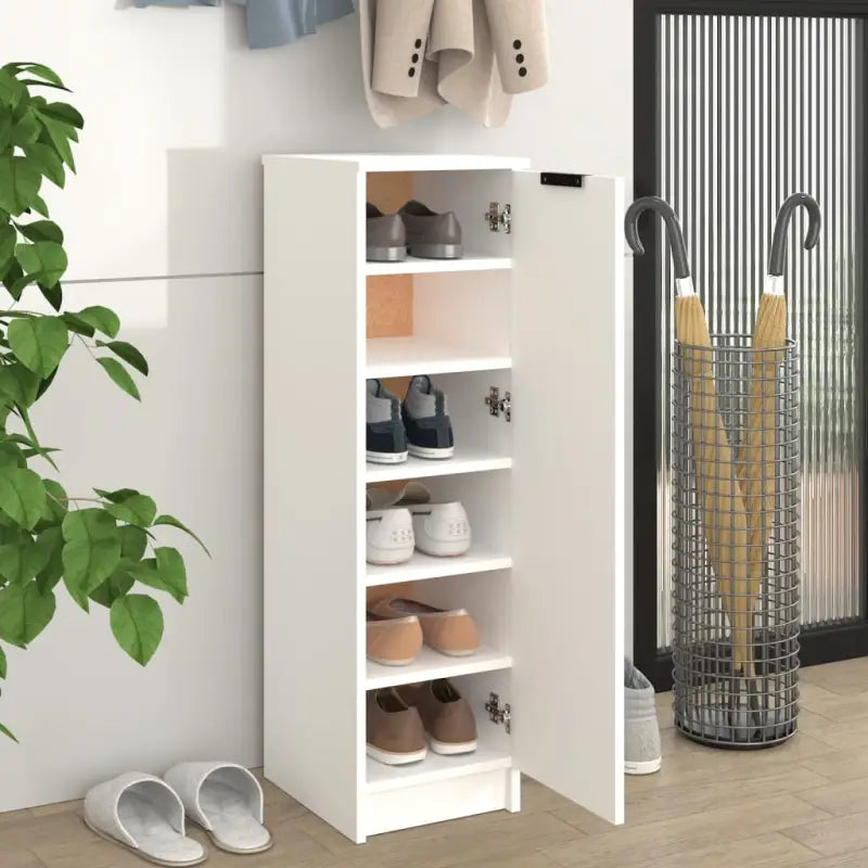 Schoenenkast 30X35X100 Cm Bewerkt Hout