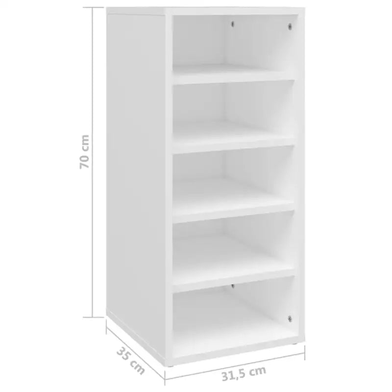 Schoenenkast 31,5X35X70 Cm Bewerkt Hout
