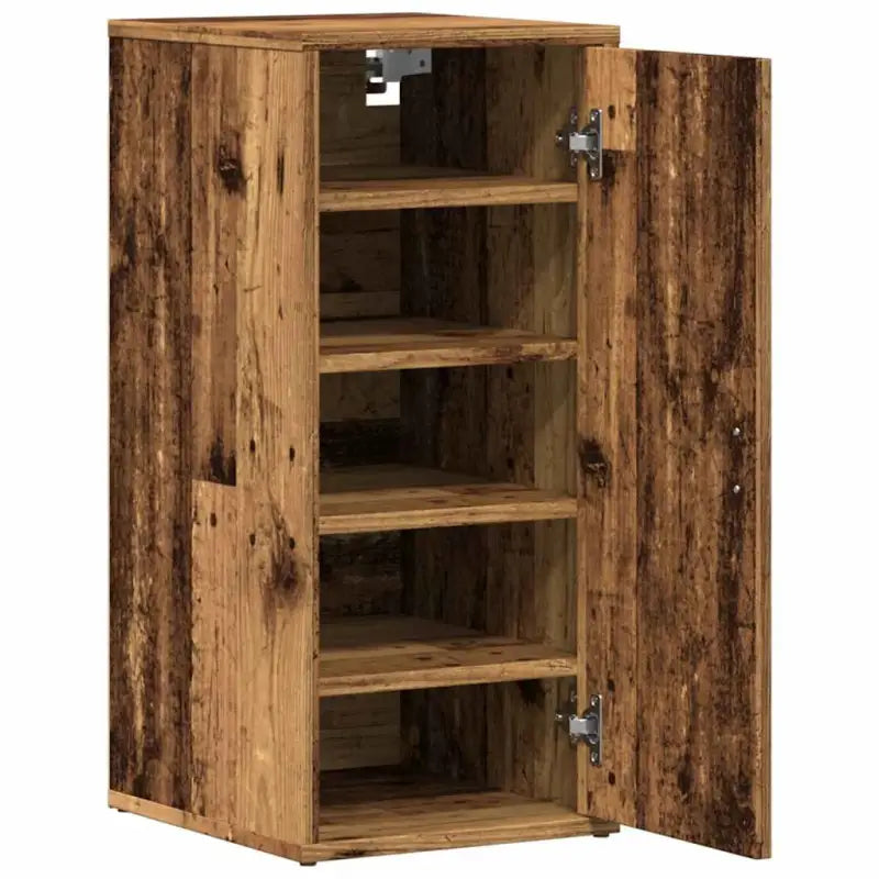 Schoenenkast 32X35X70 Cm Bewerkt Hout Kleurig